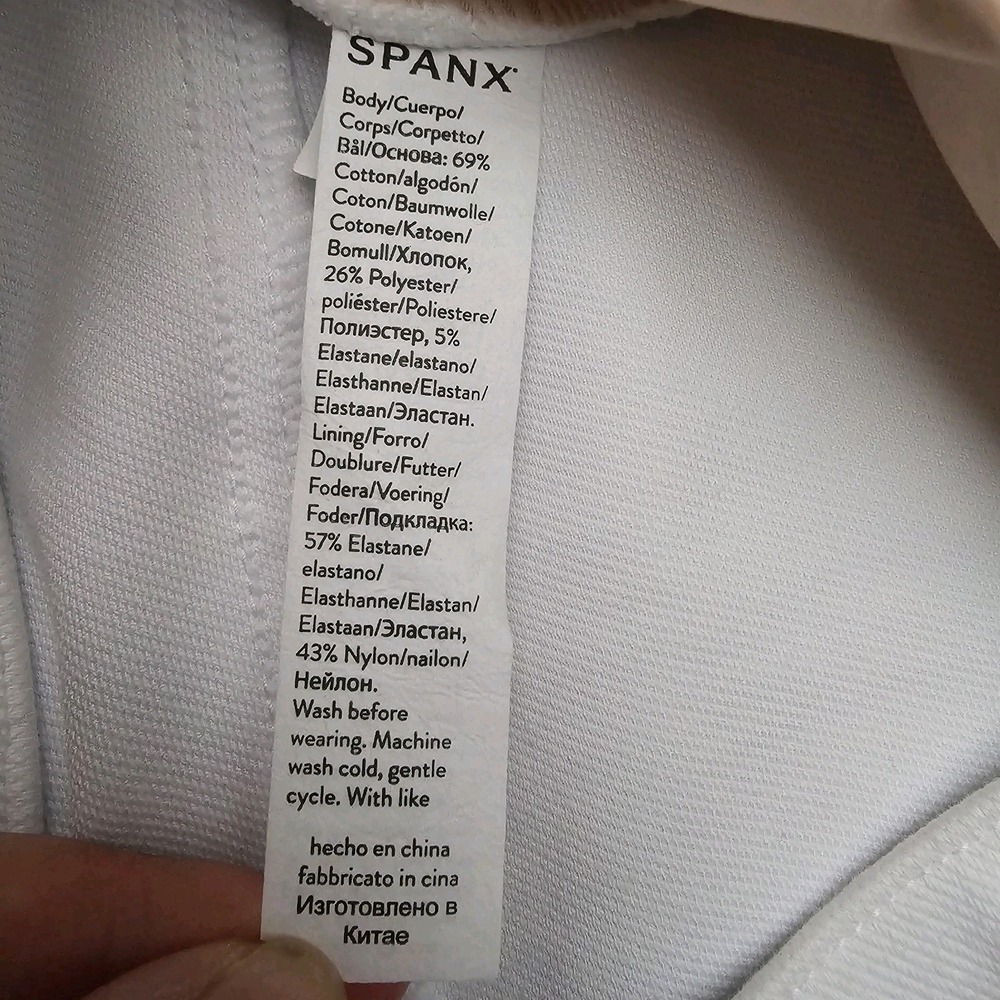 Spanx Jeggings Womens Large White Stretchy Denim Pull-on Pants Mature Capsule - Picture 7 of 7